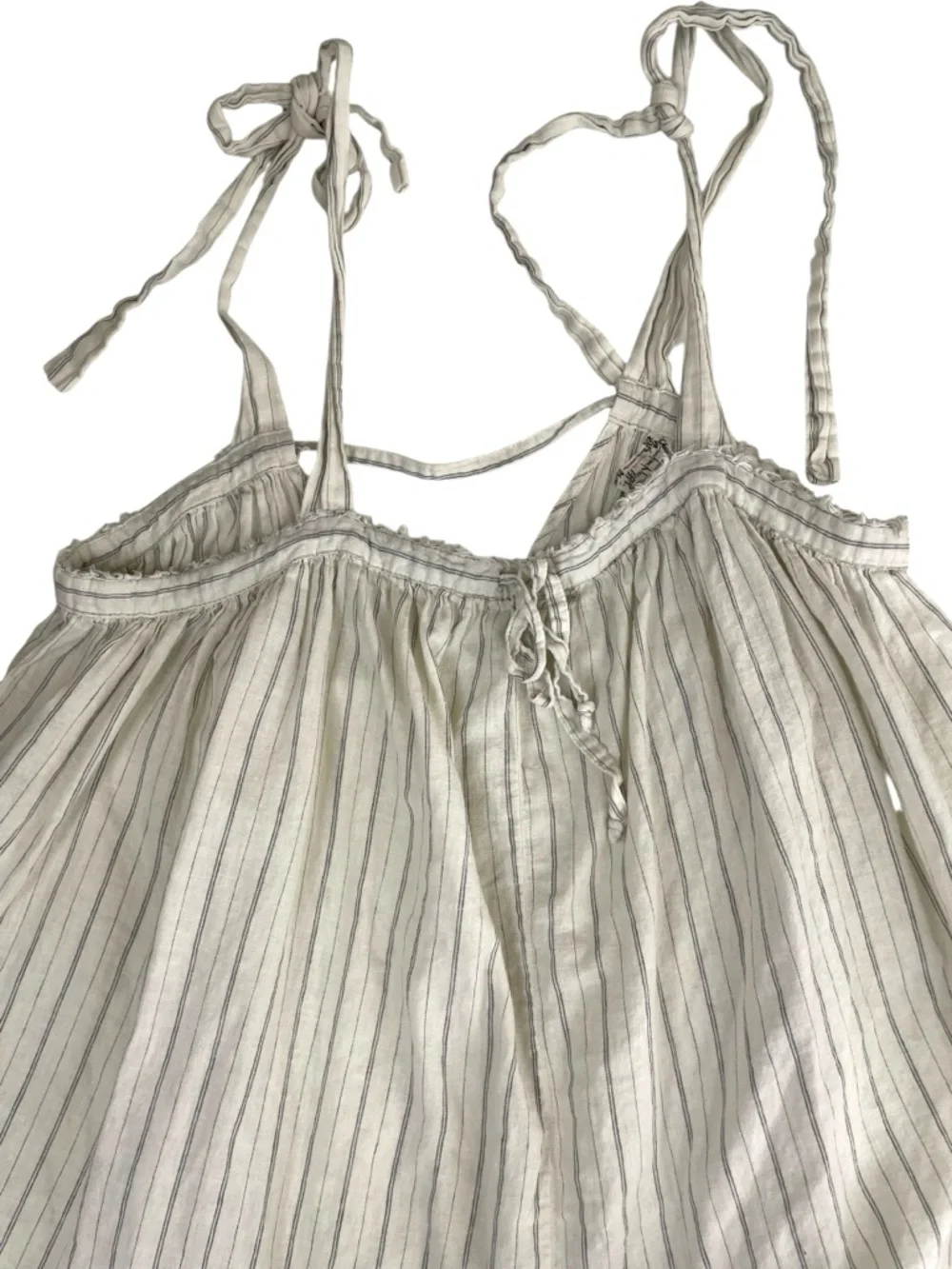 Free People Intimately Harem Stripe Linen Cotton Jumpsuit‎